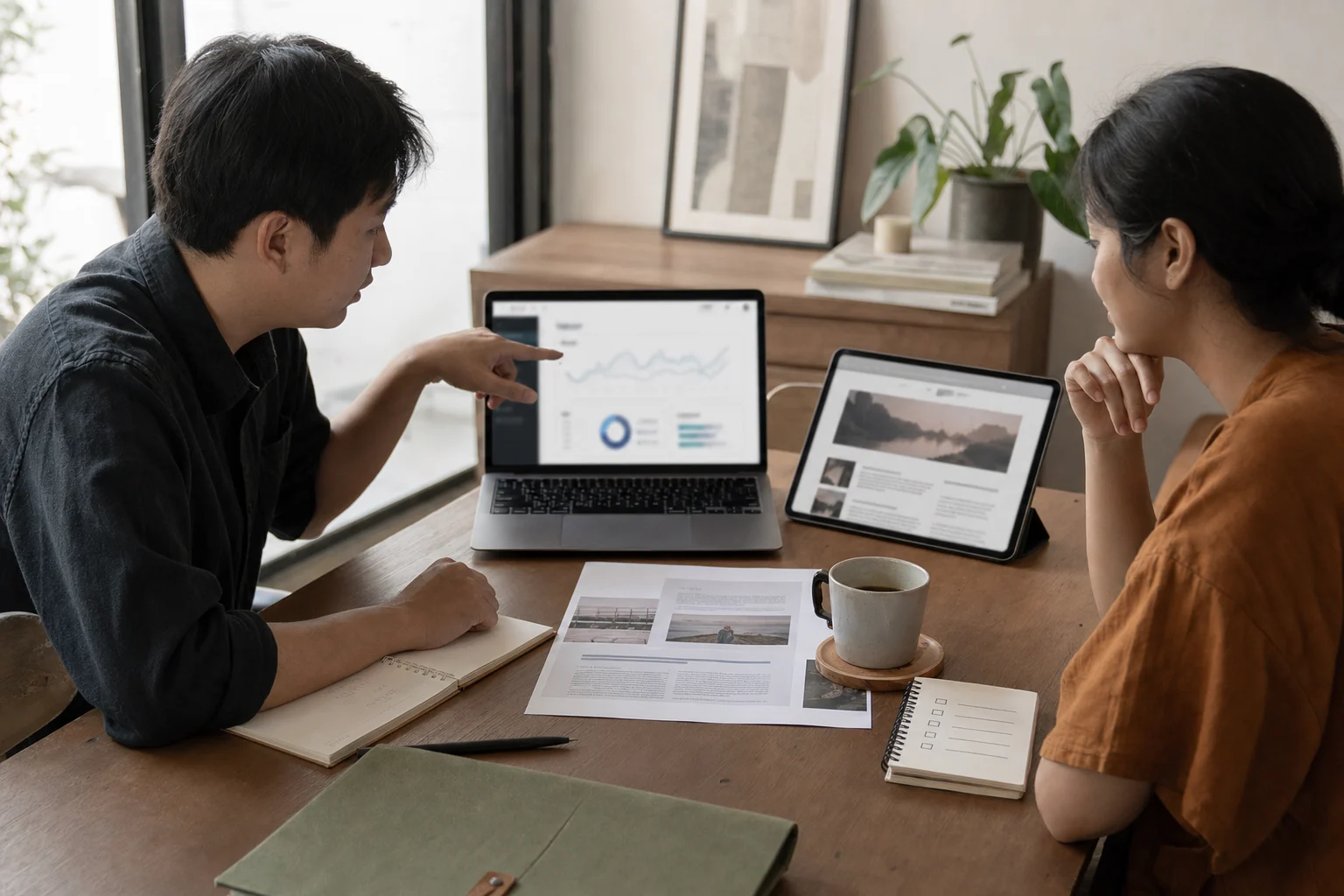 Website performance, content, dan improvement priority sedang ditinjau bersama setelah launch.